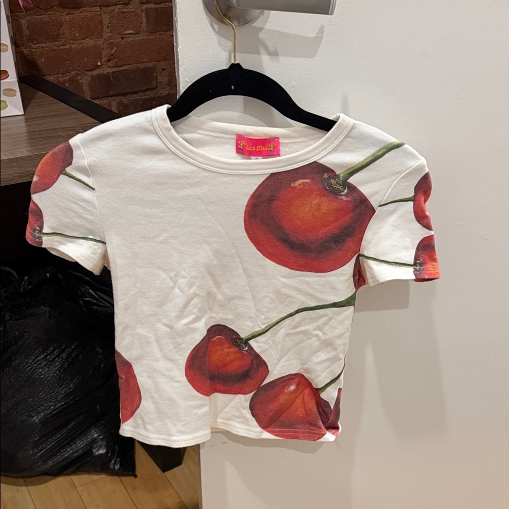 Cherry Print Short Sleeve Tee